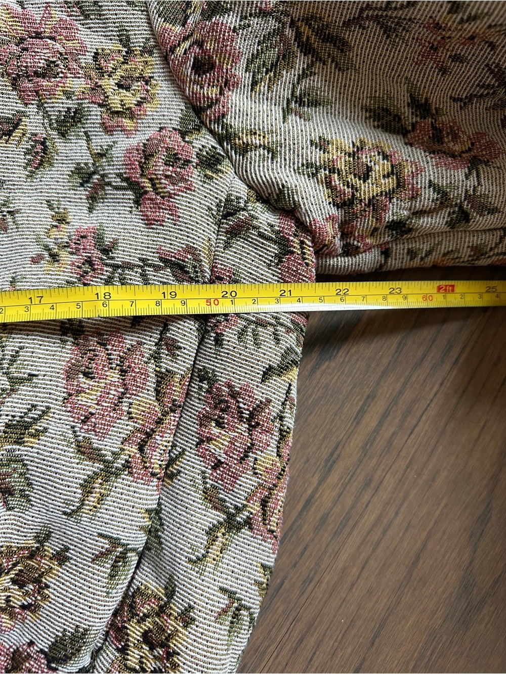 Floral Textured Stand-Collar Jacket in Beige and Rose - Picture 6 of 14